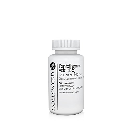 Pantotheenzuur (B5) - 500mg x 180 tabletten (voor 6 maanden) - 100% Puur, 4X keer sterker dan andere pantotheenzuur supplementen.