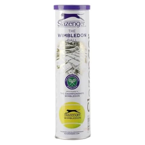 Slazenger Wimbledon Tennis Balls in Pressurised Tin Cover