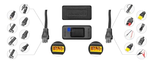 Image of pecron U20 Universal Cable Kit with 17 Different XT60 Adapter Cables, 3*Z30 Hub, 1*Monitor Hub, XT60-F to MC4 /DC5525 /Cigarette Adapter /XT60 Female /XT60 Male for Power Station, Solar Panel