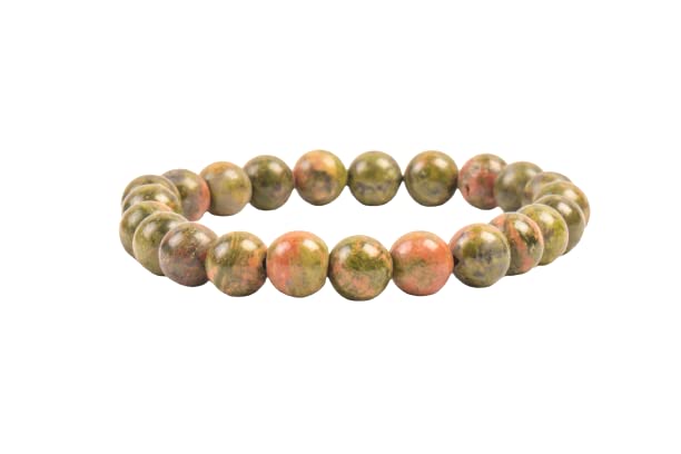 ARE - Aeora Rocks: Unakite Bead Bracelet - Original Unakite Healing Crystal Gem Stone Crystal Bracelet for Men and Women, (Size-8mm) (B0C53HYKK8) Amazon Price History, Amazon Price Tracker
