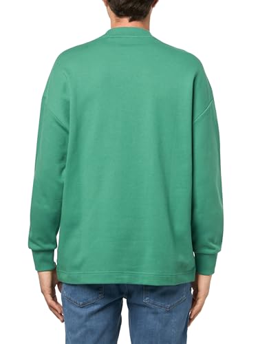 HUGO Men's Twill French Terry Logo Patch Sweatshirt2