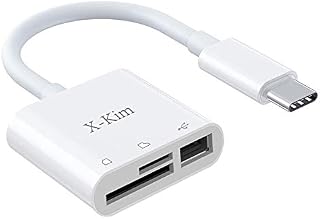 X-KIM USB C Micro Card Adapter SD-Card-Reader Camera Memory Card Reader Adapter Compatible