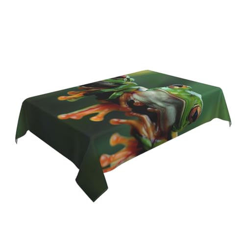 Nappe imprimée grenouilles pour cuisine et repas joyeux en famille