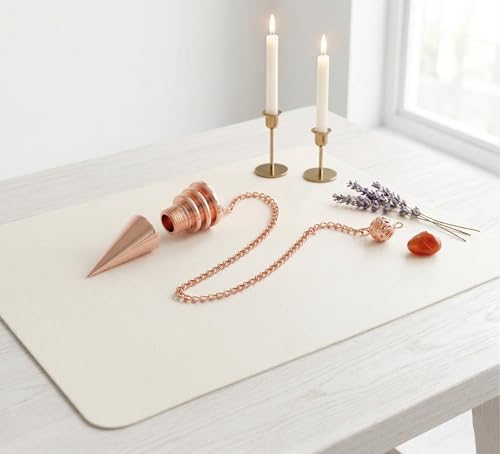 Image of 3 Ring Openable Long Cone Copper Pendulum for Reiki Healing, Dowsing & Chakra Balancing - Divination & Meditation Tool