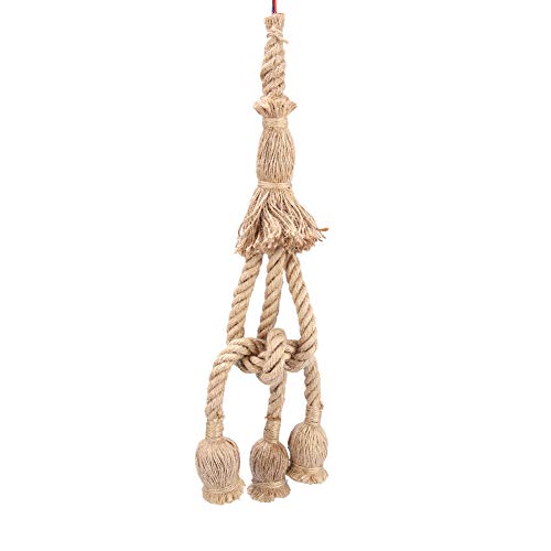 Lustre en corde de chanvre rétro de style vintage, éclairage décoratif élégant E27