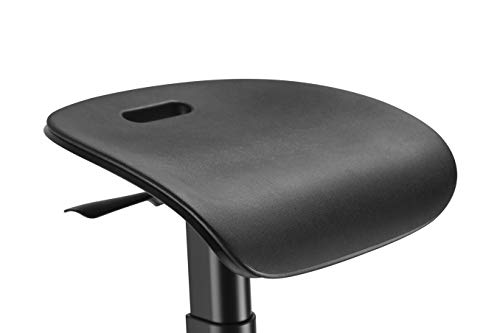 Image of PerchRite Standing Desk Stool for Perching, Leaning & Sitting w /Anti-Fatigue mat