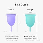 Lena Menstrual Cups, Reusable Period Cup, Tampons,Period Underwear and Menstrual Pads Alternative, Feminine Care, FSA Eligible, Silicone Menstrual Cup, Made in USA, Super Heavy Flow, Large, Purple - Image 4