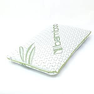 ZRWASKA Bamboo Memory Foam Pillow for Kids Lightweight Super Soft Breathable Crib Pillow Juniors Babies Boys Girls Toddler Pillow for Cot Bed with Organic Bamboo Cover Size 25