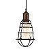 Produktbild EGLO Pendelleuchte Port Seton, 1 flammige Hängelampe Industrial, Vintage, Retro, Hängeleuchte aus Stahl in Antik-Braun, Esstischlampe, Wohnzimmerlampe hängend mit E27 Fassung