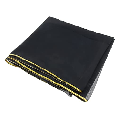 Colcolo Cachecol de cintura para dança do ventre com lantejoulas, acessórios de dança, Preto, M