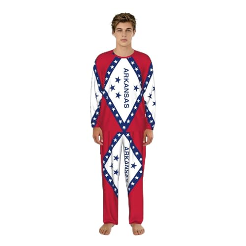 Pyjama homme Arkansas imprimé vêtement de nuit douillet taille S M L XL XXL 3XL