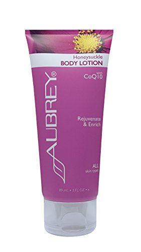 Honeysuckle-CoQ10 Hand & Body Lotion Aubrey Organics 3 oz Lotion