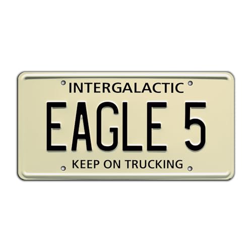 Spaceballs | Eagle 5 | Metal Stamped License Plate