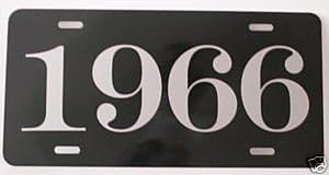 1966 66 años placa de metal etiqueta 6 x 12 se adapta a Ford Chevy Dodge Coronet Buick Rambler Imala GTX Galaxie Super Sport DART Rod Muscle Car