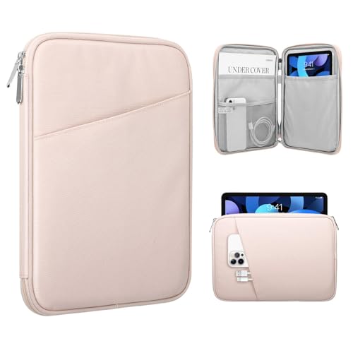 TiMOVO 8 9 Pulgadas Funda de Tableta para Nuevo iPad Mini 7 (A17 Pro, 2024), iPad Mini 6 (8.3 Pulgadas, 2021), iPad Mini 5/4/3/2/1, Bolsa Protectora Portátil para iPad Mini, Rosa