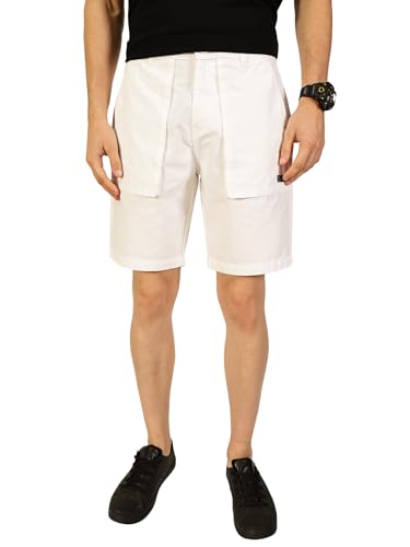 Image of Thomas Scott Men's | Solid | Cargo Shorts | Regular Fit | 100% Cotton | Above Knee | Casual Short