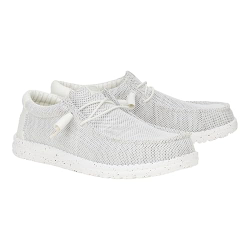 HEYDUDE Wally Stretch Sox Storm White Size 11, Men’s Shoes, Slip-on Loafers, Comfortable & Light-Weight4