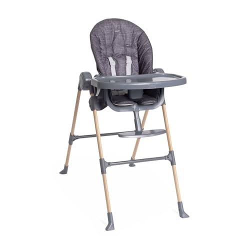 Chicco Polly Essential Chaise Haute pour Bébés de 0 Mois à 15 kg, Chaise haute évolutive, 3 Positions d'Inclinaison, 7 Niveaux de Hauteur, Pliable et Compacte, Tissu...