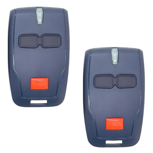 Tomedeks 2 Piezas 433MHz Mando Garaje Inalámbrico Universal, Mando a Distancia para BFT, 2 Canales
