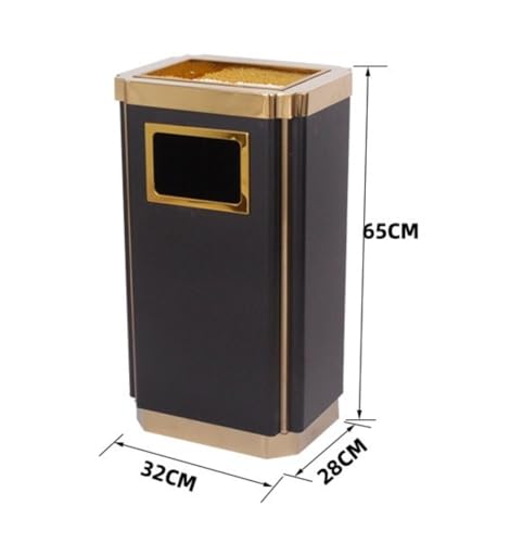 Contenedor basura exterior grande de acero inoxidable para comercios 3