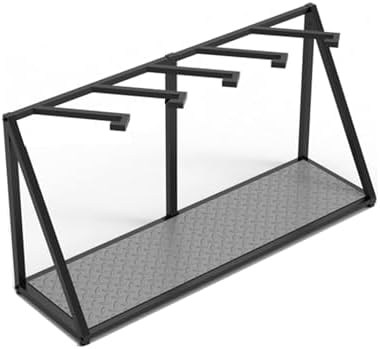 Floor-Mounted Snowboard and Surfboard Rack, Heavy-Duty Iron Storage with Protective Foot Pads, Easy Installation Skateboard Organizer (80x35cm)