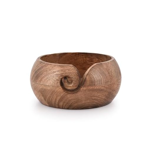Elegant Wooden Yarn Bowl