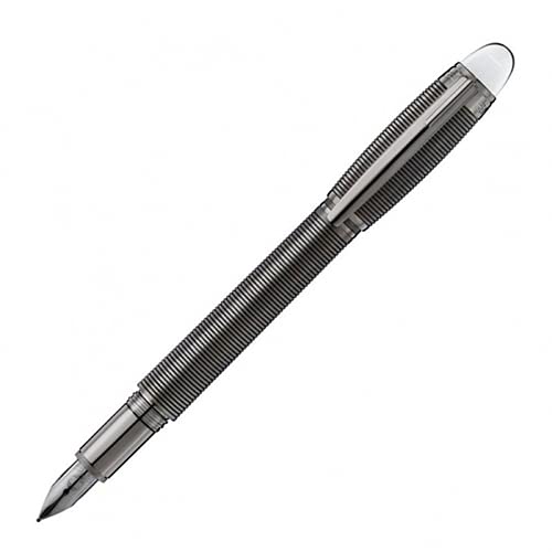 Mont Blanc Starwalker メタル万年筆 ミッドナイトブラック ミディアムペン先 (105647)
