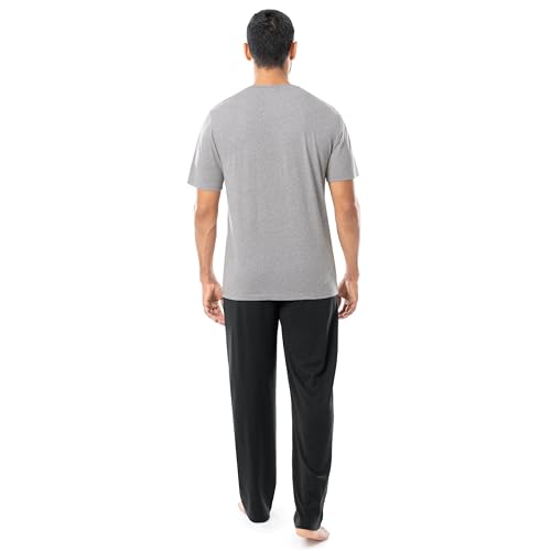 Fruit of the Loom Men's 2-Piece Jersey Knit Pajama Set2