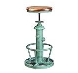 Topower American Antique Industrial Round Bottom Adjustable Height Cafe Coffee Retro Vintage Stylish...