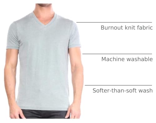 Image of Lucky Brand Men's Venice Burnout V Neck Tee