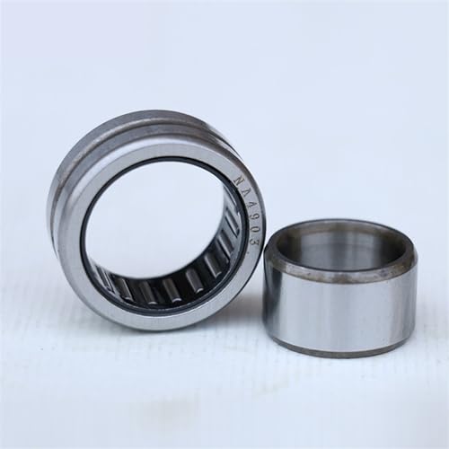 Roulement à aiguilles NKI17/20 avec bague intérieure pour arbre de 17mm, lot de 2 pièces
