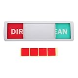 UKCOCO Geschirrspüler Magnet Sauber Schmutzig Schild Magnetischer Geschirrspüler Indikator Kratzfreies Magnetschild für Küche Haushalt Büro Praktische Reinigungshilfe