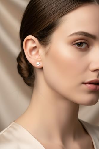Image of 925 Sterling Silver Paw Print Stud Earrings (Choose Your Style) (Nickel Free)