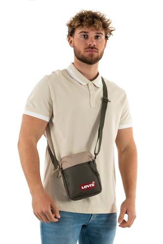 Levi's Men's Mini Crossbody Solid (Red Batwing) Cross Bag, Army Green, One Size