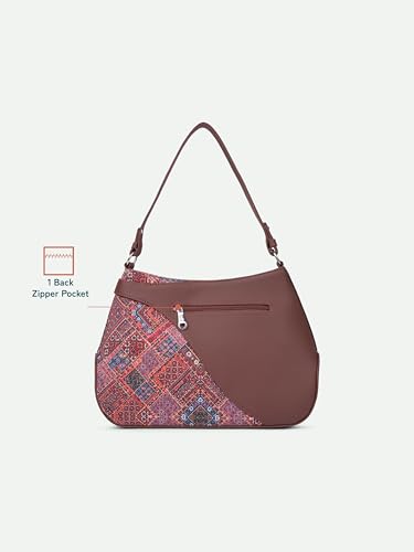 Image of ZOUK Ira Handbag | Stylish Women's Handbag | Luxury Shoulder Bag for Women | Trendy | Fancy Ladies Handbags | Small Purse for Events | Water-Resistant