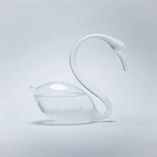 Elegant Fitzroy Storm Glass - Fascinating Swan Shaped Weather Instrument and Home Décor Piece