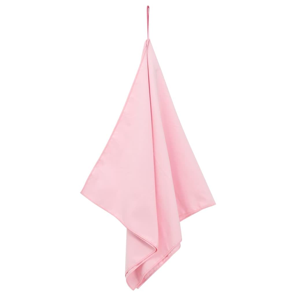 Sporthandtücher 2 Stück Rosa 100 x 50 cm aus Polyester und Polyamid, schnelltrocknend, saugstark, weich, ideal für Sauna, Fitnessstudio, Schwimmbad, Wellness, Strand und Bad