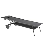 Lafuma Sonnenliege Miami II, Grau Obsidian