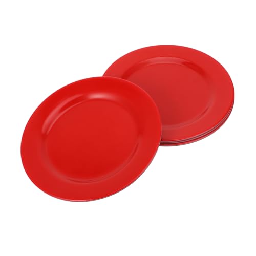 STOBAZA Rustic Dinnerware Inch Plates Heat Resistant Lightweight for Indoor Outdoor Camping Bbq Party Supplies