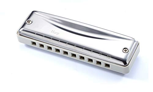 KIRANDIE Harmonica 10 Trous Touche d’orge de la Bouche diatonique de la Harpe de Blues de Blues de C/D/E/F/G/A/BB for… - Les Beatles, Paul McCartney, John Lennon, RIngo Starr, George Harrison KIRANDIE Harmonica 10 Trous Touche d'orge de la Bouche diatonique de la Harpe de Blues de Blues de C/D/E/F/G/A/BB for… – Image 3