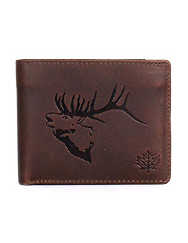 Karla Hanson Men's RFID Blocking Leather Wallet (Brown Elk)