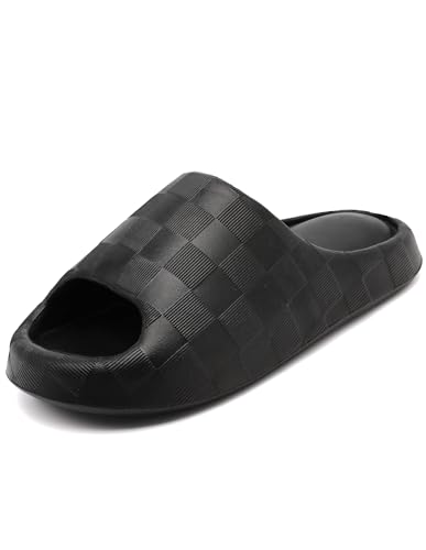 Slides for Women Men, Waterproof Cloud Slides Indoor,Quick Drying Shower Shoes, Soft House Slippers for Woman