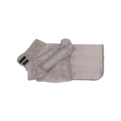 Scruffs Expedition Deluxe Drying Robe for Dogs (S), Grey - Image 2