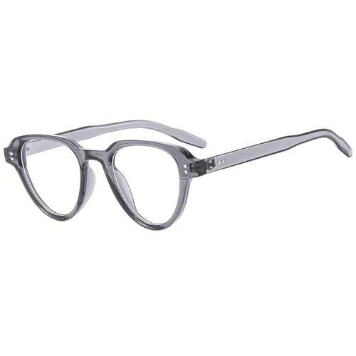 Lunettes de soleil ovales pour femme, petite monture gris clair au fini épuré