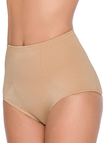 Recopilación de Braguitas para Mujer los 10 mejores. 43 Ilusion PANTY ALTA CON CONTROL Braguita para Mujer, color NUD