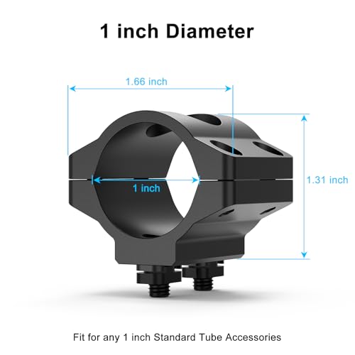 Flashlight Mount 1 inch M Lock Light Mount Compatible with M Lock Rail Systems