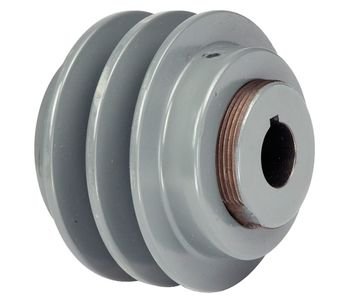 6.00" x 1-1/8" 2-Groove Vari-Speed V Groove Pulley/Sheave # 2VP60X1-1/8