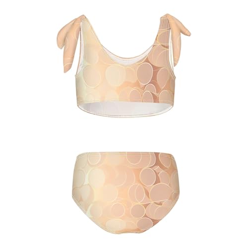 KLL Rose Gold Abstract Metallic Girls' Two Piece Bikini Sets Quick-Dry Beach Swimsuit Swimwear2
