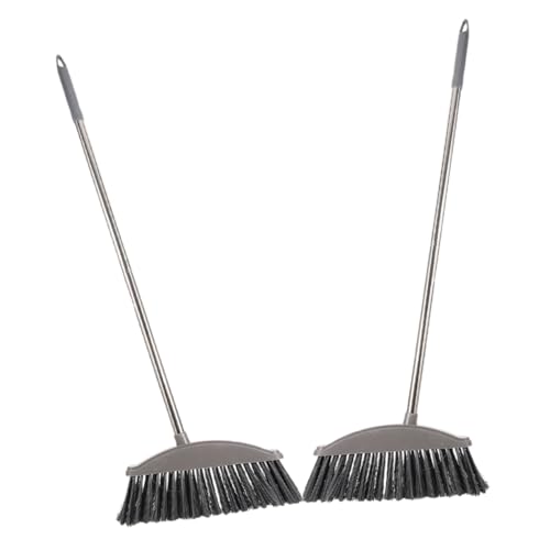 CIYODO Large Hard Broom Combination Metal Handle Broom Dustpan Set Room Cleaning Broom Household Cleaning Supply