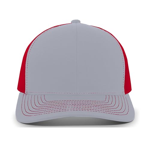 Image of Pacific Headwear Contrast Stitch Trucker Snapback